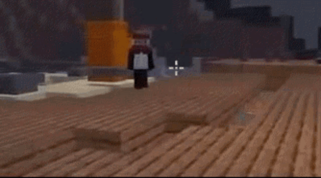 a person is holding a gun in a video game while another person is standing in the background .