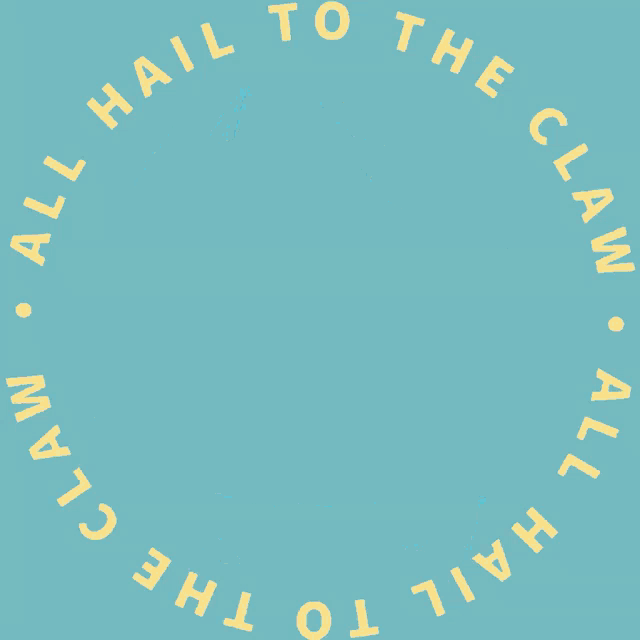 a colorful crab on a striped background with the words " hate the myth " below it