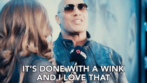 Dwayne Johnson Its Done With A Wink And I Love That GIF - Dwayne Johnson Its Done With A Wink And I Love That Fast GIFs
