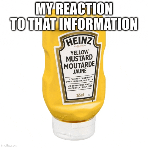 a bottle of heinz yellow mustard is sitting on a white surface
