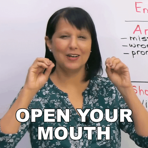 Open Your Mouth Rebecca GIF