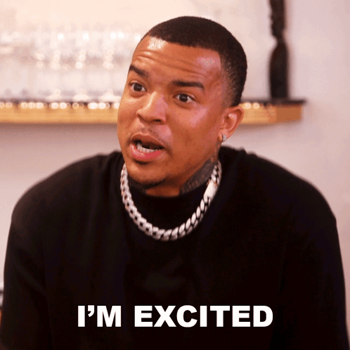I'M Excited Christian Gold GIF - I'M Excited Christian Gold Basketball Wives Los Angeles GIFs