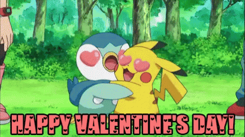 Happy Valentines Day GIF - Valentine Pokemon Valentines Day GIFs