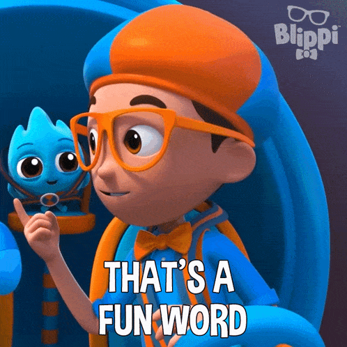 That'S A Fun Word Blippi GIF - That'S A Fun Word Blippi Blippi Wonders Educational Cartoons For Kids GIFs