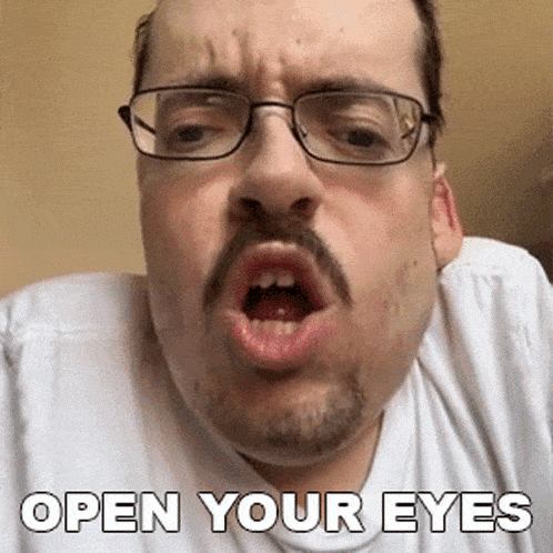 Open Your Eyes Ricky Berwick GIF - Open Your Eyes Ricky Berwick Don'T Close Your Eyes GIFs