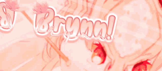 a picture of a girl with a flower in her hair and the name bryan on it