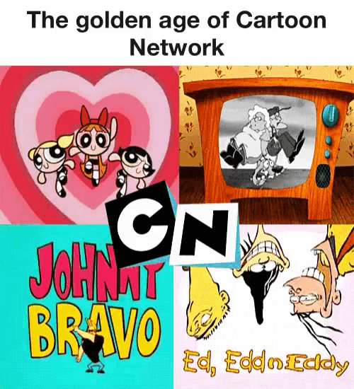the golden age of cartoon network includes johnny bravo and ed eddie