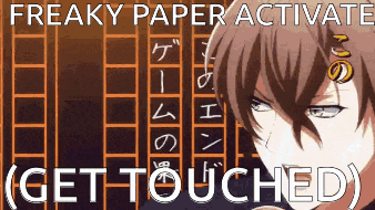 a freaky paper activate get touched poster
