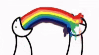 Rainbow Puking GIF - Rainbow Puking Puke Rainbow GIFs