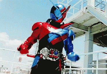 Gue Suka Gaya Loe GIF - Satria Baja Hitam Tunjuk Kamen Rider GIFs