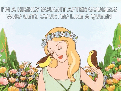 Goddess Flower Crown GIF