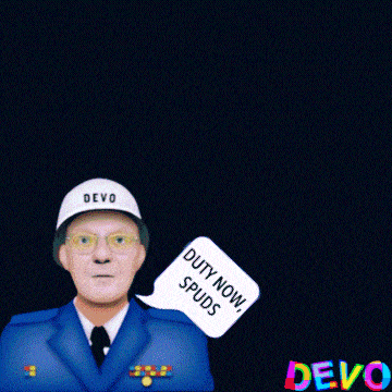 Devo Spuds GIF - Devo Spuds Mark Mothersbaugh GIFs