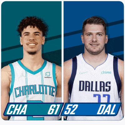 two basketball players from charlotte and dallas