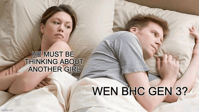a man and a woman are laying in bed and the man is thinking about another girl