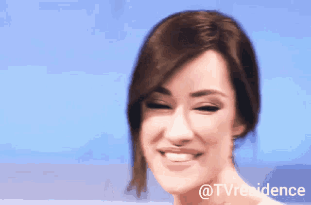 a close up of a woman 's face with the hashtag tvresidence