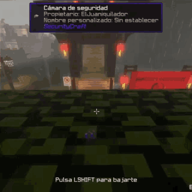 a screenshot of a video game that says camara de seguridad on it