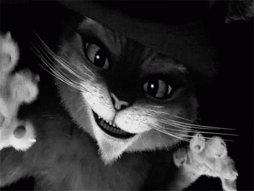 Muajaja Risa Malvada GIF - Puss N Boots Cat Meow GIFs