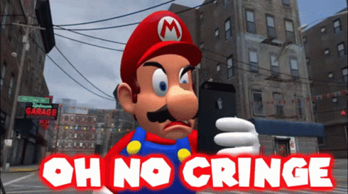 Smg4 Mario GIF - Smg4 Mario Oh No Cringe GIFs