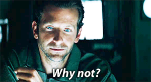 Why Not? GIF - Bradley Cooper Why Not Face GIFs