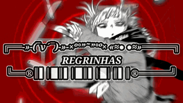 a black and white image of a girl with the words " reginhas " written below her