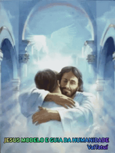 Jesus Valtatui Hug GIF - Jesus Valtatui Hug Jesus Modelo E Guia Da Humanidade GIFs