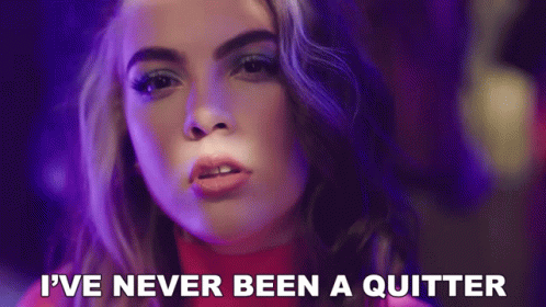 Ive Never Been A Quitter Evie Irie GIF - Ive Never Been A Quitter Evie Irie Evie Irie Channel GIFs