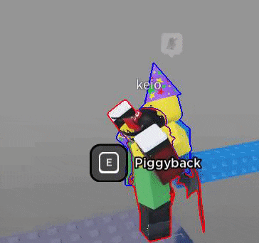 a cartoon character is wearing a party hat and holding a balloon .