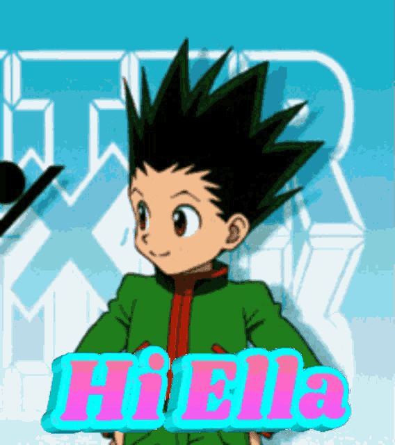 a cartoon character with the word hiella on the bottom right