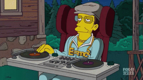 The Simpsons GIF - Dj Steven Hawking The Simpsons GIFs