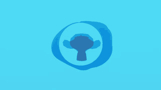 a blue circle with a silhouette of a person inside of it