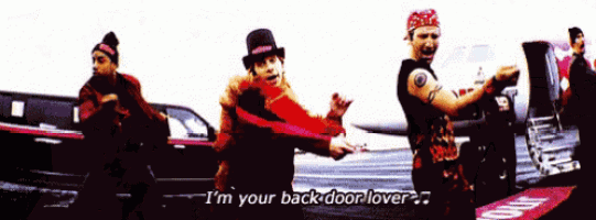 a man in a top hat says i 'm your backdoor lover