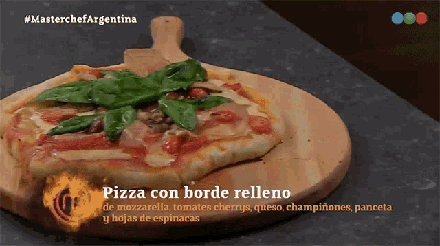 Pizza Con Borde Relleno Masterchef Argentina GIF - Pizza Con Borde Relleno Masterchef Argentina Temporada3 GIFs