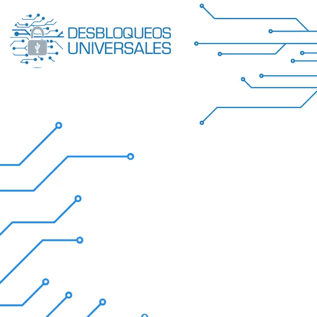 a blue box with the words desbloqueos universales written on it
