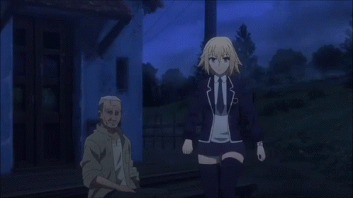 Fate Apocrypha Running GIF - Fate Apocrypha Running Im Out GIFs