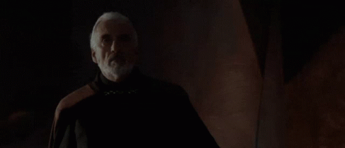 Count Dooku Force Lightning Count Dooku Lightning GIF - Count Dooku Force Lightning Count Dooku Lightning Star Wars Funny GIFs