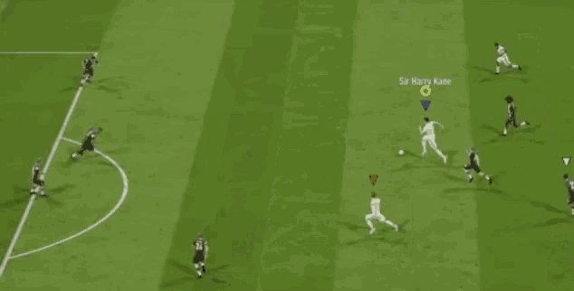 a soccer game is being played on a field that has a banner that says ' bwin ' on it