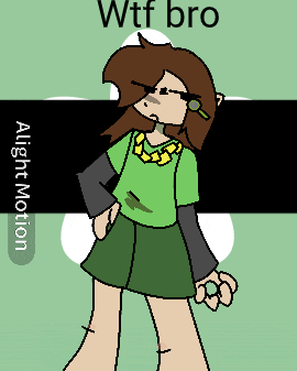 a pixel art of a girl with the words wtf bro written on the bottom