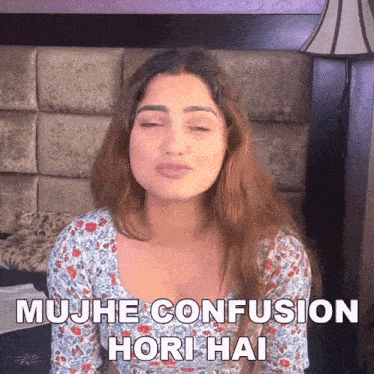 Mujhe Confusion Hori Hai Varsha GIF - Mujhe Confusion Hori Hai Varsha Pyari Varsha GIFs