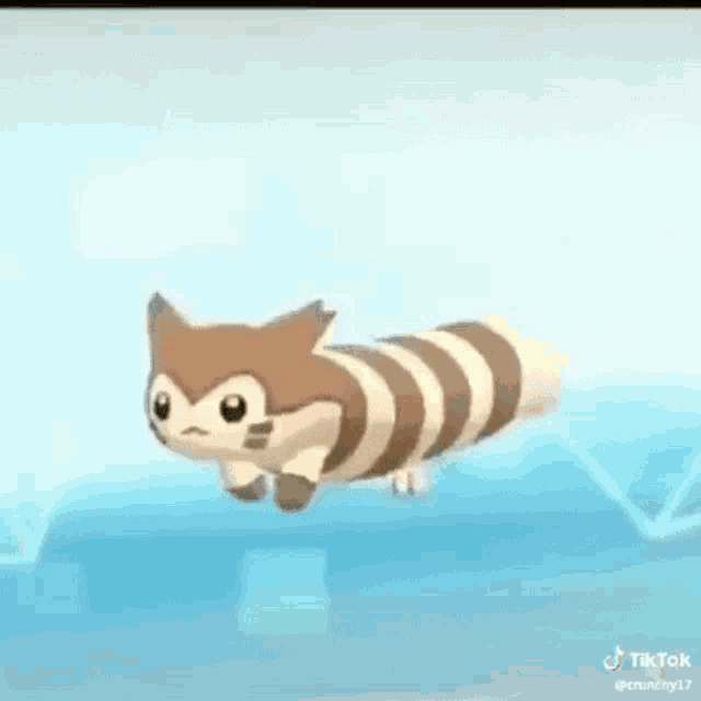 a cartoon squirrel is flying in the air .