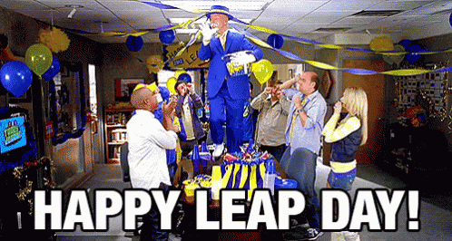 Happy Leap Day February 29th GIF - 30rock Party Leap Day GIFs