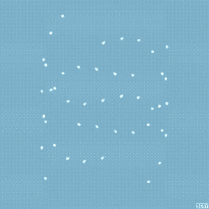 a blue background with white dots and the letters scgy on it