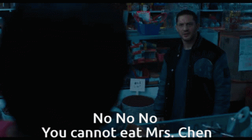 Mrs Chen You Cannot Eat GIF - Mrs Chen You Cannot Eat Venom2 GIFs