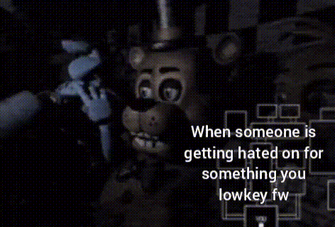 a screenshot of five nights at freddy 's with a bunny and a bear .