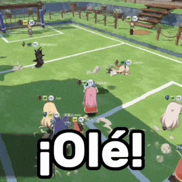 a group of people are playing a video game and one of the players is named iole