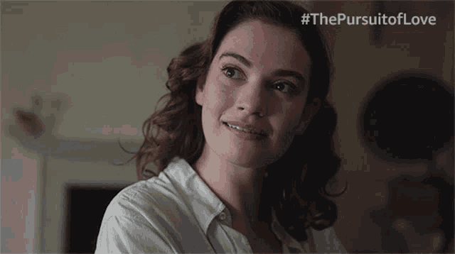 Nodding Linda Radlett GIF - Nodding Linda Radlett Lily James GIFs