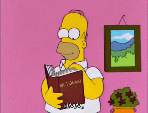 Dictionary Homer Simpson GIF - Dictionary Homer Simpson GIFs