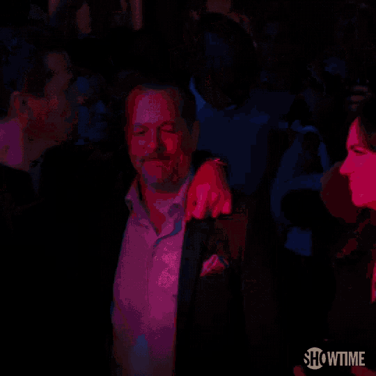 a showtime advertisement shows a man kissing another man