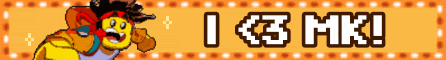 a pixelated image of a cartoon character with the words i 13 mk written below him