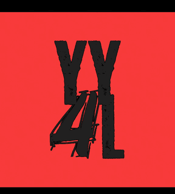 a red background with the letters yy and l