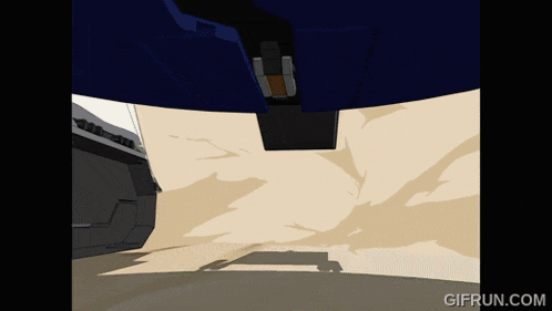 a gif from gifrun.com shows a car driving down a road